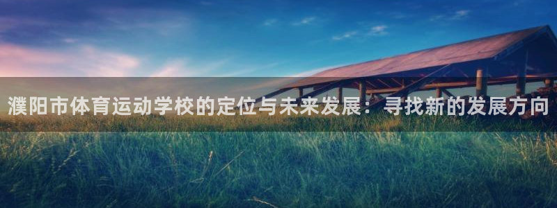 中欧体育平台：濮阳市体育运动学校的定位与未来发展：寻找新的发展方向