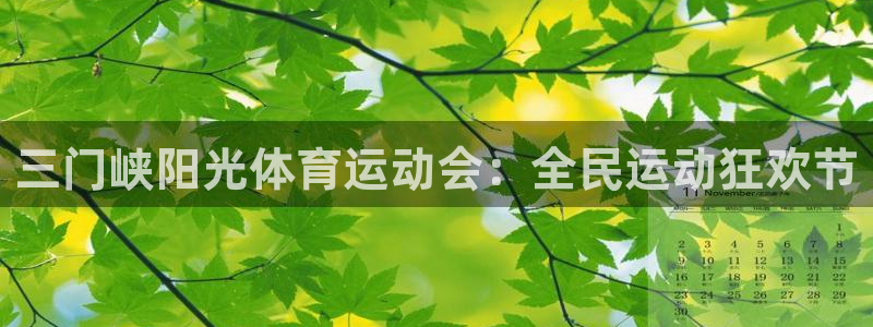 中欧体育客服：三门峡阳光体育运动会：全民运动狂欢节