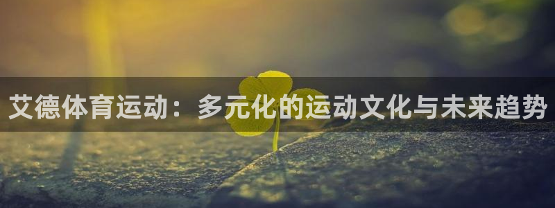 中欧体育网址：艾德体育运动：多元化的运动文化与未来趋势